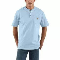 Men's Carhartt Big And Tall Loose Fit Pocket Henley Tee