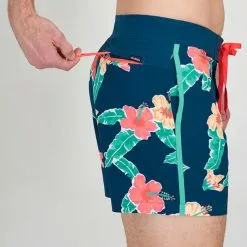 Men's Chubbies 6" Floral Reef Boardshort -Chubbies Store CHUBBIES MENS M 6 FLORAL REEF BOADSHORT 136231 02 DARKBLUE DARK BLUE SIDE 95190.1678802750
