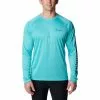 Columbia Sportswear Men's Columbia Fork Stream Heather Performance Shirt -Chubbies Store COLUMBIA MENS M LS FORK STREAM HEATHER 1985931 454BAQUA BRIGHT AQUA MAIN 70715.1677796577