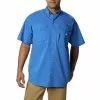Columbia Sportswear Men's Columbia PFG Bonehead Short Sleeve Fishing Shirt -Chubbies Store COLUMBIA MENS M BONEHEAD SS SHIRT 1011771 487VVBLU VIVID BLUE MAIN 71198.1672329261