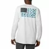 Columbia Sportswear Men's Columbia Long Sleeve Terminal Tackle PFG Fish Flag Tee 2 Columbia Sportswear Men's Columbia Long Sleeve Terminal Tackle PFG Fish Flag Tee -Chubbies Store COLUMBIA MENS M TERM TACK PFG FISH FLAG 1872661 110WHITE WHITE MAIN 08293.1677078406