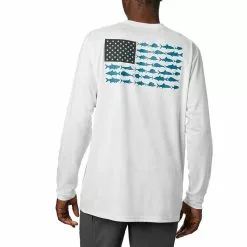 Columbia Sportswear Men's Columbia Long Sleeve Terminal Tackle PFG Fish Flag Tee