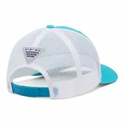 Columbia Sportswear Men's Columbia PFG Mesh Snap Back Hooks Ball Cap -Chubbies Store COLUMBIA MENS PFG MESH HOOKS CAP 1837021 444OTEAL OCEAN TEAL BACK 06963.1677791592