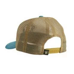 Howler Bros. Men's Howler Brothers Standard Trucker Hat -Chubbies Store HOWLER BROS MENS EL MONO STANDARD HAT 160022F STO STONE DARK TEAL OLD GOLD BACK 16919.1669136594