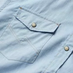 Howler Bros. Men's Howler Brothers H Bar B Snapshirt -Chubbies Store HOWLER BROS MENS M H BAR B SNAPSHIRT 122222F FAD FADED BLUE OXFORD CLOSE 73683.1669066570