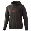 Men's Huk Logo Hoodie -Chubbies Store HUK MENS M HUK LOGO HOODIE H1300075 017VOLCA FRONT 00136.1668190252