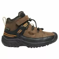 Keen Footwear Little Kids' Keen Targhee Waterproof Boot - Dark Earth -Chubbies Store KEEN CHILDRENS C TARGHEE MID WP 1019831 DRKEARTH SIDE 43364.1664808595