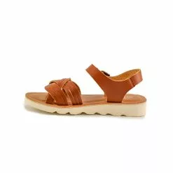 Girls' L'Amour Athena Braided Sandal -Chubbies Store LAmour G ATHENA BRAIDED SANDAL COGNAC 2 81268.1645805305