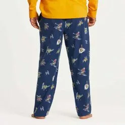 Life Is Good, Inc. Men's Life Is Good Winter Fun Sleep Pant -Chubbies Store LIFE IS GOOD MENS M WINTER FUN SLEEP PANT 80633 DSTBLU BACK 12874.1671571932