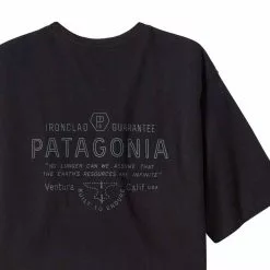 Men's Patagonia Short Sleeve Forge Mark Tee -Chubbies Store PATAGONIA MENS M SS FORGE MARK TEE 37572 BLK BLACK MAIN 65526.1673371565