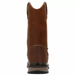 Men's Rocky Rams Horn Waterproof Pull-On Work Boot - Crazy Horse -Chubbies Store ROCKY MENS M RAMS HORN WATERPROOF TOE RKK0441 BROWN BACK 01452.1681244046