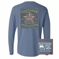 Men's Southern Fried Cotton Long Sleeve Don't Tread Star Tee