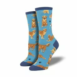 WOMEN'S GOLDEN RETRIEVERS SOCKS 5 WOMEN'S GOLDEN RETRIEVERS SOCKS -Chubbies Store WOMEN S GOLDEN RETRIEVERS SOCKS BLUE 1 44949.1603634363