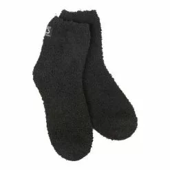 Women's World's Softest Sock Co Cozy Quarter Sock - Black