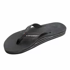 Rainbow Sandals Women's Rainbow Crystal With Double Layer Arch Flops -Chubbies Store Women s Crystal with Double Layer Arch Flops PBLK 1 50363.1603628521