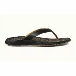 Women's Olukai Paniolo Leather Beach Sandal -Chubbies Store Women s Paniolo 4040BLKB 1 93599.1603627702