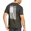 Men's Ariat Freedom Tee -Chubbies Store ariat mens short sleeve freedom tee 10025209 charcoal back 36634.1664908926