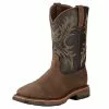 Men's Ariat Workhog Wide Square H2O Boot -Chubbies Store ariat mens workhog wide square toe h20 10017436 brnbrown main 48843.1661280402