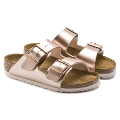 Girls' Birkenstock Arizona Sandal -Metallic Copper