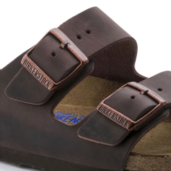Men's Birkenstock Arizona Soft Footbed Sandals -Habana -Chubbies Store birkenstock mens arizona soft footbed 452761 habana close up 53057.1614278422