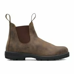 Men's Blundstone Classic Chelsea Boots - Rustic Brown -Chubbies Store blundstone mens classic chelsea boot 585 rstbrown rustic brown side 37161.1683835252