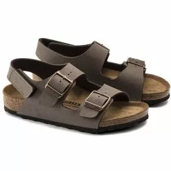 Little Boys' Birkenstock Milano Hook And Loop Sandal - Mocha
