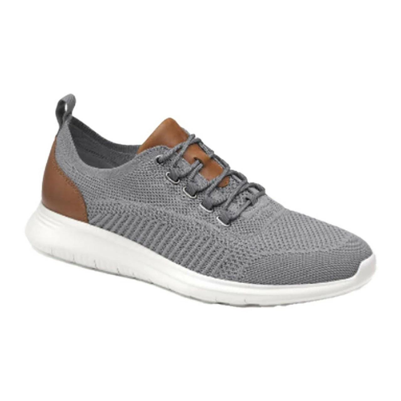 Boys' Johnston & Murphy Amherst Knit U-Throat Sneaker - Grey 3 Boys' Johnston & Murphy Amherst Knit U-Throat Sneaker - Grey