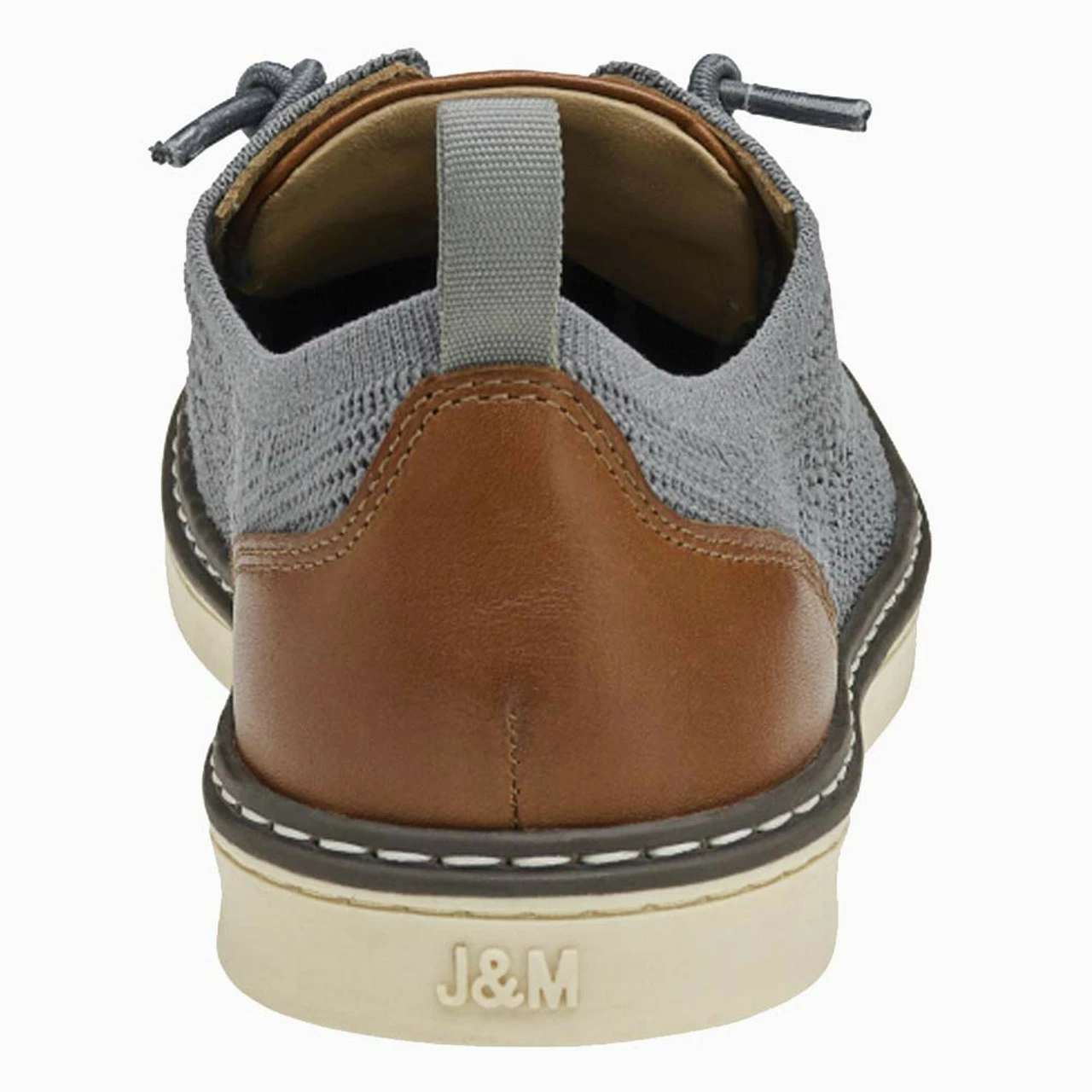 Little Boys' Johnston & Murphy McGuffey Knit U-Throat Sneaker - Grey 6 Little Boys' Johnston & Murphy McGuffey Knit U-Throat Sneaker - Grey - Image 4
