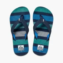 Reef Brazil Boy's Reef Ahi Flip Flops - Deep Seas