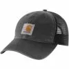 Men's Carhartt Canvas Mesh Back Cap -Chubbies Store carhartt canvas mesh back cap 100286 001 black 04858.1646248730