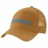 Men's Carhartt Canvas Mesh-Back Logo Hat -Chubbies Store carhartt mens canvas mesh back logo hat 101195 BRN 67617.1672769155