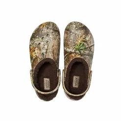 Men's Crocs Classic Realtree Lined Clog -Chubbies Store crocs mens classic lined real tree clog 205377 280chocl chocolate lined top 72398.1633701052