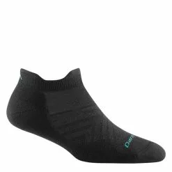 Women's Darn Tough Coolmax Run No Show Tab Running Sock -Chubbies Store darn tough womens run coolmax no show tab 1052 black main 36333.1681249878
