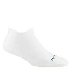 Women's Darn Tough Coolmax Run No Show Tab Running Sock -Chubbies Store darn tough womens run coolmax no show tab 1052 white main 17844.1681249877