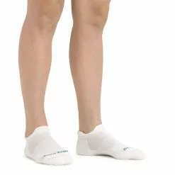 Women's Darn Tough Cushion Running Sock -Chubbies Store darn tough womens run no show tab 1043 white front 23804.1681763921