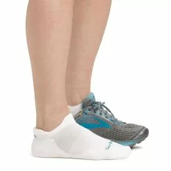 Women's Darn Tough Cushion Running Sock -Chubbies Store darn tough womens run no show tab 1043 white side 97694.1681763921