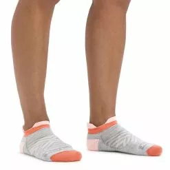 Women's Darn Tough No Show Running Sock -Chubbies Store darn tough womens run no show tab 1047 ash model 06981.1681764387