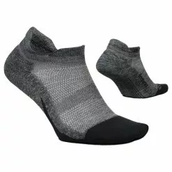 Feetures Elite Light Cushion No Show Socks - Gray