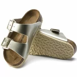 Little Girls' Birkenstock Arizona Sandal - Electric Metallic Gold 11 Little Girls' Birkenstock Arizona Sandal - Electric Metallic Gold -Chubbies Store girls birkenstock arizona 1014841 gold top bottom 09788.1641595621