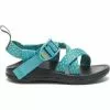 Kids' Chaco Z/1 EcoTread Sandal - Clip Aqua -Chubbies Store girls chaco z1 eco tread sandal JCH180352 clip aqua 69268.1644444347