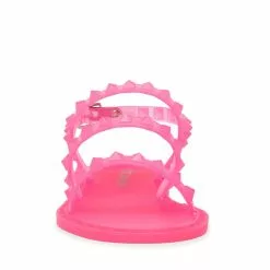 Girls' Steve Madden Travel Jelly Studded Sandal -Chubbies Store girls steve madden travel I sandal pink front 56929.1651501876