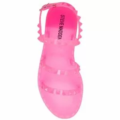 Girls' Steve Madden Travel Jelly Studded Sandal -Chubbies Store girls steve madden travel I sandal pink top 97836.1651501876