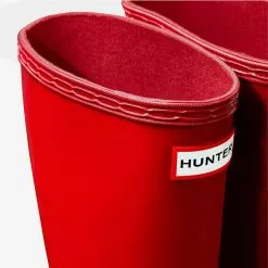 Hunter Boots Little Kids' Hunter Original First Classic Gloss Rain Boots -Chubbies Store kids hunter original classic gloss rain boots KFT5003RGL military red closeup 46637.1622753473