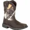 Rocky Boys' Original Ride Flex Waterproof Western Boot -Chubbies Store kids rocky boots ride flex waterproof western boot RKW0258C REALTREE brown realtree camo camo main 59718.1633129317