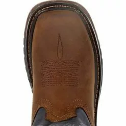 Boys' Rocky Kids' Ride Flex Western Boot -Chubbies Store kids rocky boots ride flex western boot RKW0255C DENMBRWN denim brown top 24425.1633128264