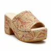 Women's Matisse Terry Platform Heels -Chubbies Store matisse womens trr jute terry natflorl main 20903.1679508931