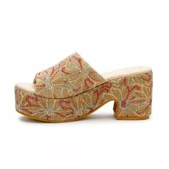 Women's Matisse Terry Platform Heels -Chubbies Store matisse womens trr jute terry natflorl other side 92529.1679508930