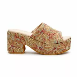Women's Matisse Terry Platform Heels -Chubbies Store matisse womens trr jute terry natflorl side 70510.1679508930
