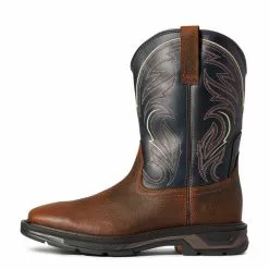 Men's Ariat WorkHog XT Cottonwood Work Boot - Brown Oiled Rowdy -Chubbies Store men ariat workhog xt cottonwood work boot 10038320 RWDYMDNT brown oiled rowdy side 39142.1635175272