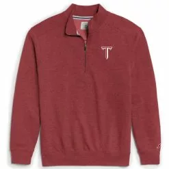 L2 BRANDS LLC Men's L2 Troy University Champ Heritage 1/4 Zip Sweatshirt